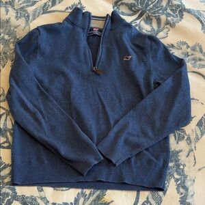 Vineyard Vines kids Navy Zip-Up Sweater